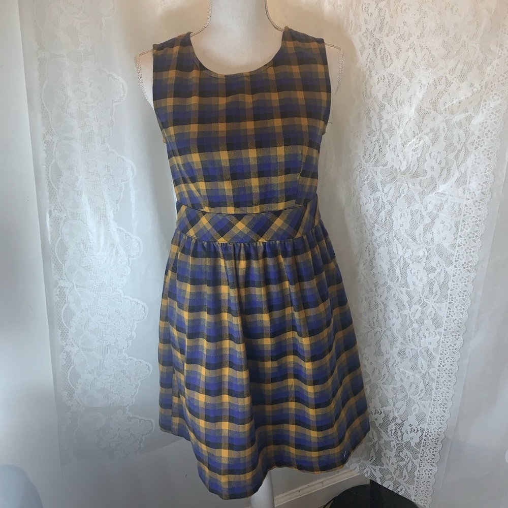 Tulle Plaid Design Dress